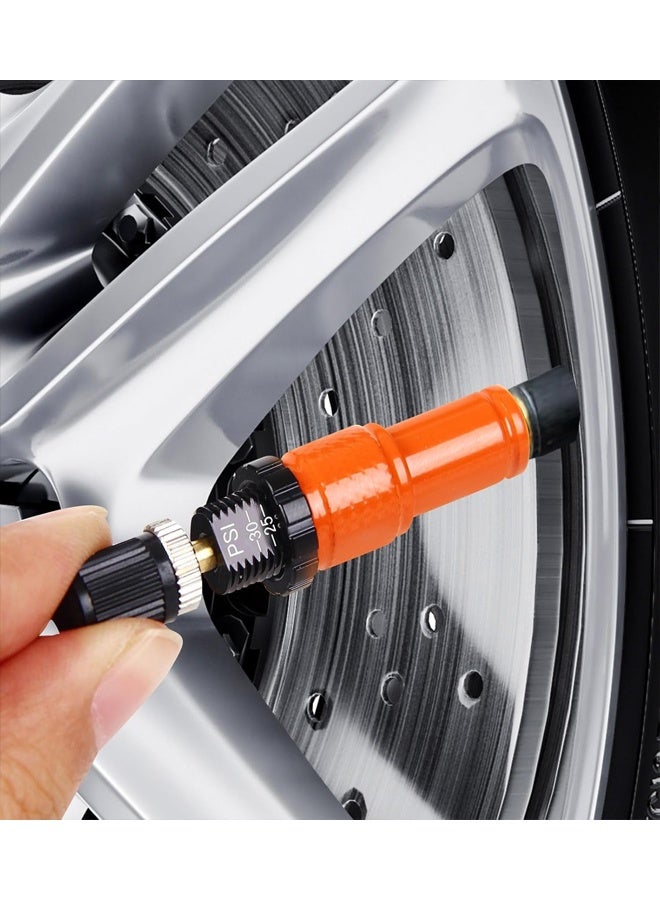 Beauenty Adjustable Auto-Stop Tire Deflator Valve Kit(10-30 PSI),Screw-on Tyre Air Down Tool with Storage Pouch & Valve Cap,for Jeep, Truck, Motorcycle and ATV Vehicles（4Pack） - Image 5